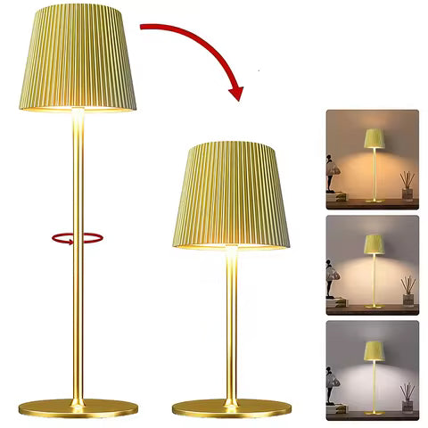 Lampe de Table LED Rechargeable Sans Fil - Veilleuse Ambiance & Lampe Bureau Tactile