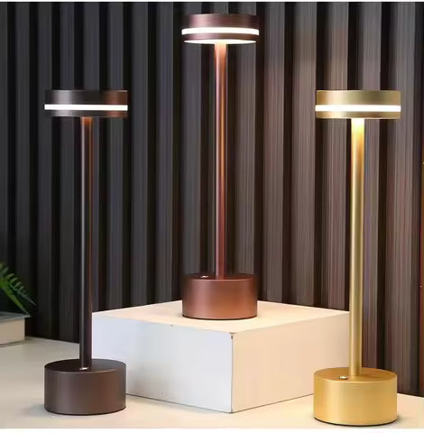 Lampe de Table LED Rechargeable Sans Fil - Éclairage Ambiant Tactile pour Bureau, Bar, Chevet
