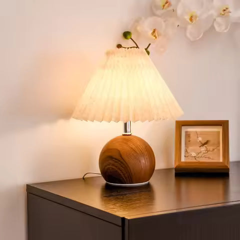 Lampe de Table LED Tissée Style Nordique - Lumière Ambiante & Veilleuse pour Salon et Chambre