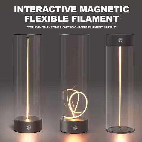 Lampe de Table LED Portable Sans Fil avec Base Magnétique et Gradation Tactile