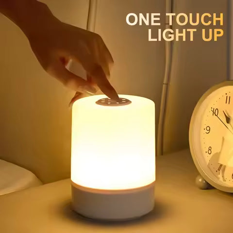 Lampe de Chevet Tactile Rechargeable : 3 Modes, Lumière Ambiante Douce pour Chambre d'Enfant