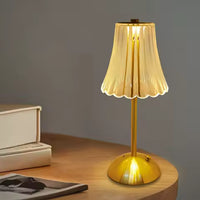 Lampe de Table LED Cristal Rechargeable - Ambiance Rétro pour Chevet et Bar