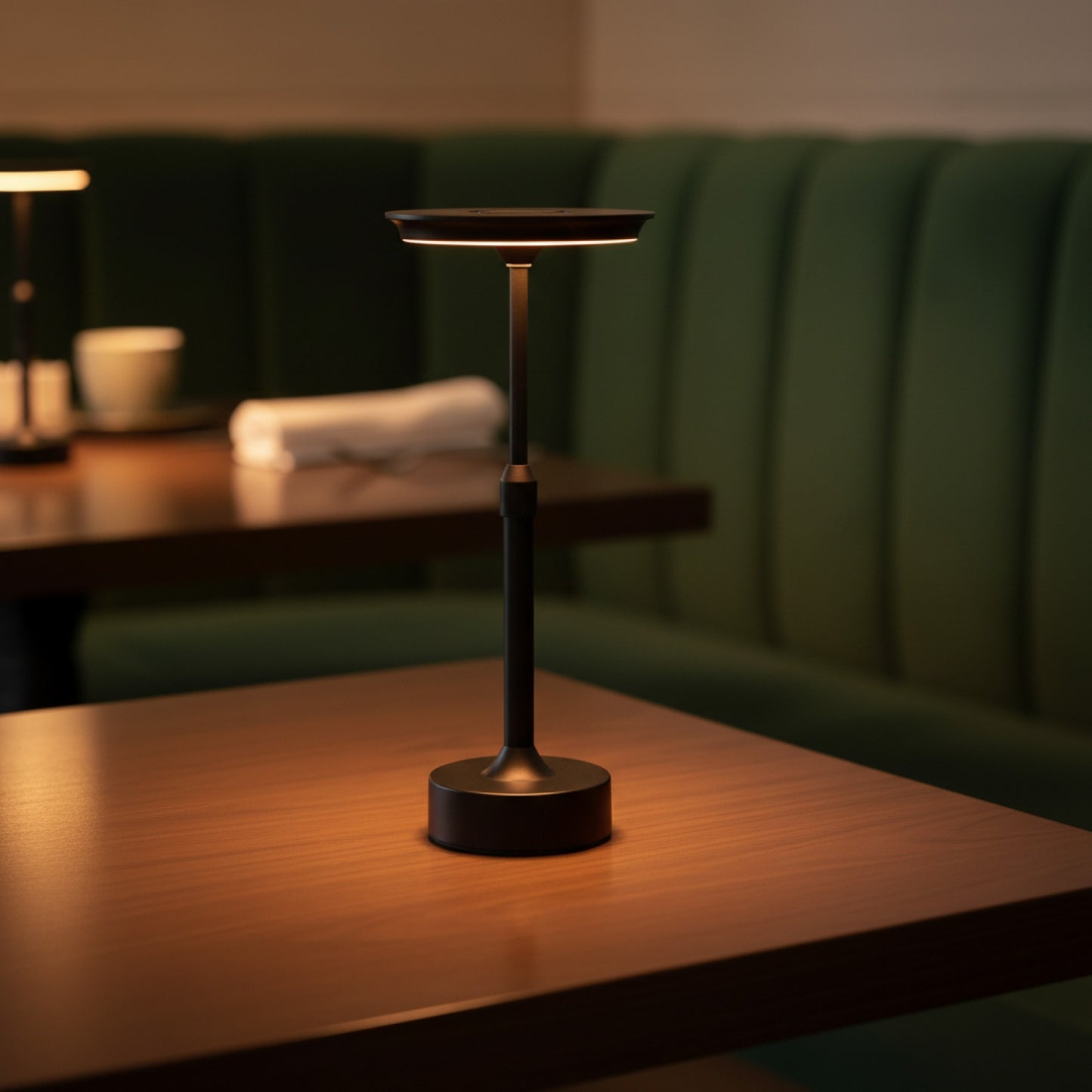 Lampe de Bureau Tactile Rétro Rechargeable et Portable - Hauteur Réglable