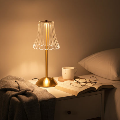Lampe de Chevet LED Tactile Rechargeable USB - 3 Couleurs, Sans Fil, Ambiance & Lecture