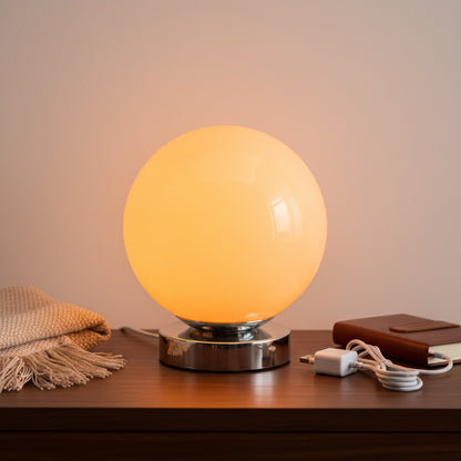 Lampe de Chevet Vintage USB en Verre de Murano - 3 Températures de Couleur