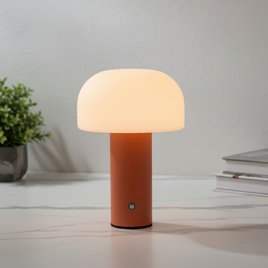 Lampe Champignon LED Rechargeable - 3 Couleurs, Gradation, Veilleuse Design