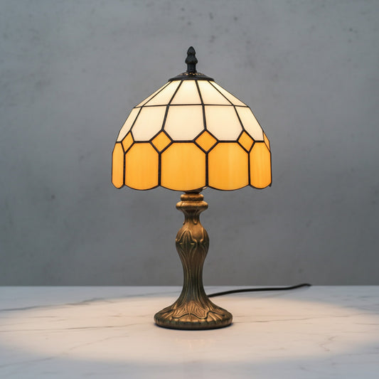 Lampe de Table Nordique Verre 8 Pouces - Style Moderne & Scandinave