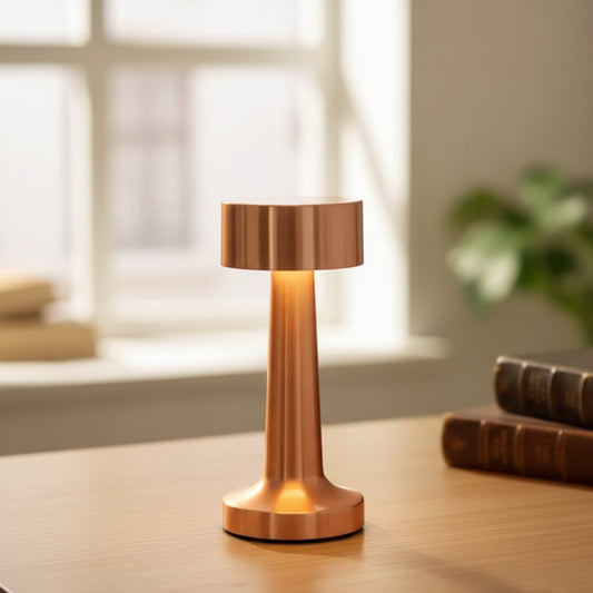 Lampe de Table Rétro Tactile Rechargeable - Décoration LED pour Bar, Café, Restaurant, Bureau & Chambre