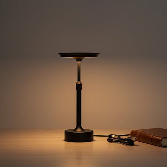 Lampe de Table Tactile LED Rechargeable en Aluminium - Gradation Infinie & Design Télescopique