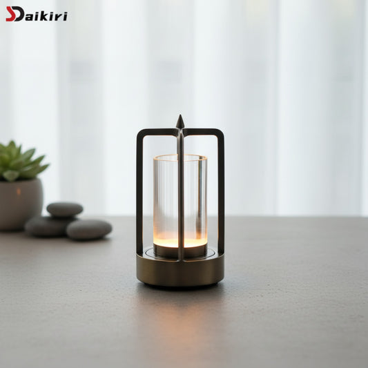 Lampe LED Cristal Rechargeable Tactile - Ambiance & Camping