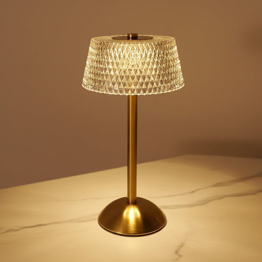 Veilleuse LED Tactile Rechargeable en Verre - Lampe d'Ambiance pour Chambre et Chevet