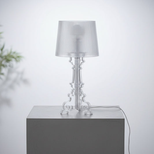 Lampe de Table Baroque Fantôme Blanc Transparent - Design Moderne pour Chambre et Chevet