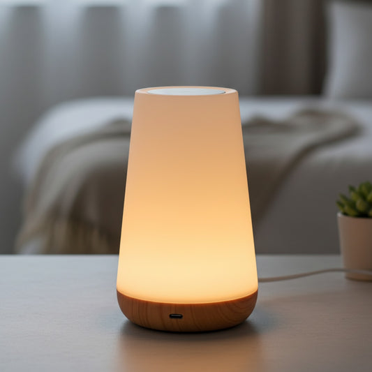 Lampe de Chevet Tactile Rechargeable USB - Veilleuse Bébé & Enfant avec 13 Couleurs RGB